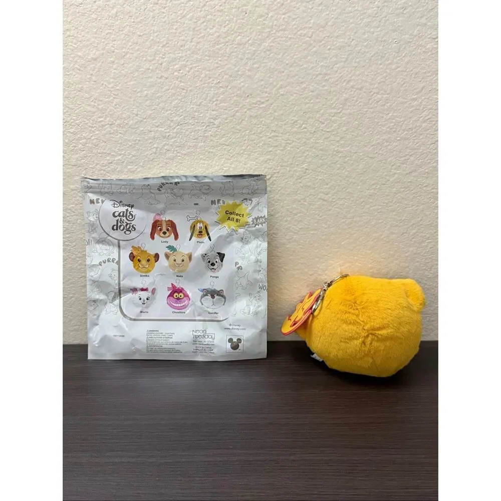 Disney Cats & Dogs Blind Bag Plush Keychain - Simba
